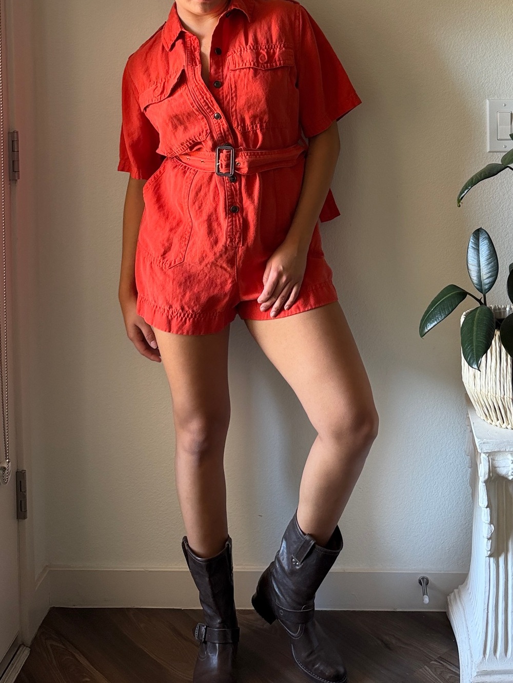 Banana republic orange romper - Women